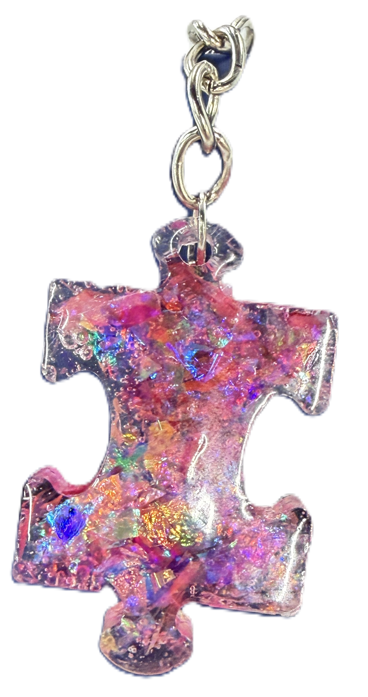 1 inch Puzzle Piece Resin Keychains