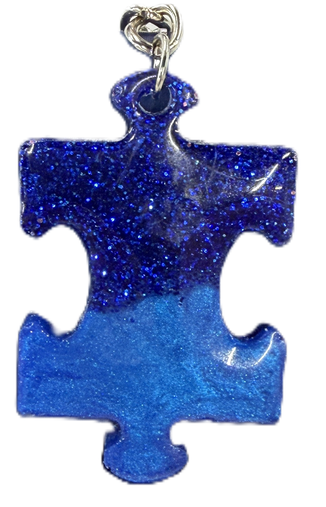 1 inch Puzzle Piece Resin Keychains
