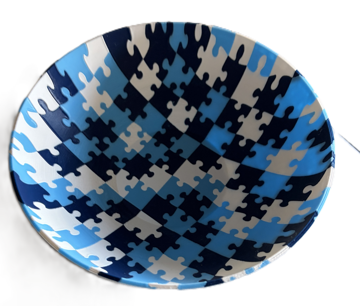 Jigsaw Puzzle Bowl - assorted colors