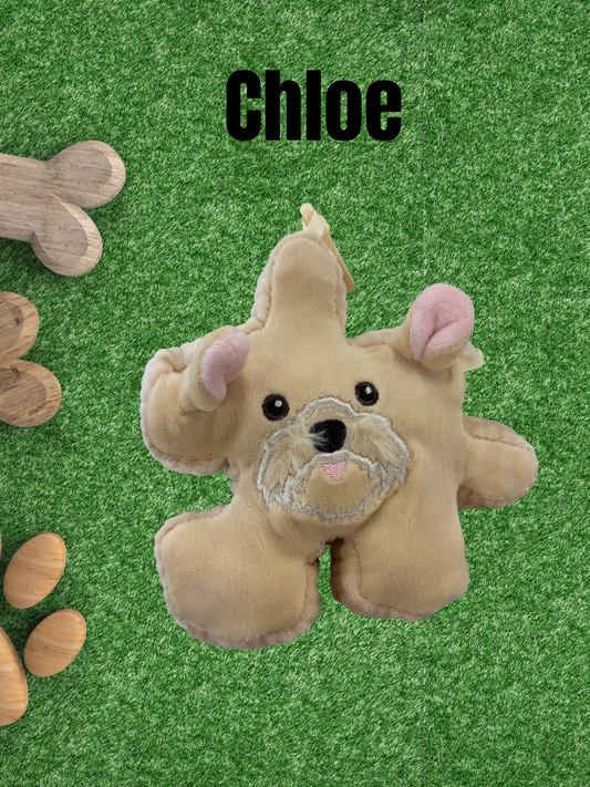 4" Schnauzer Pluzzle Plushie Keychain - Pups Collection