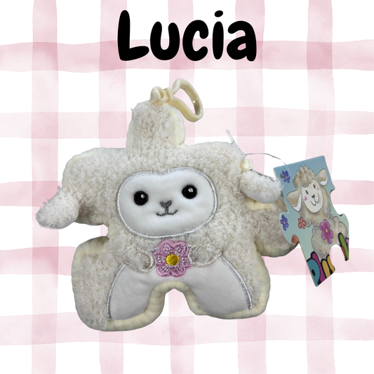 4" Lamb Pluzzle Plushie Keychain - Easter Collection