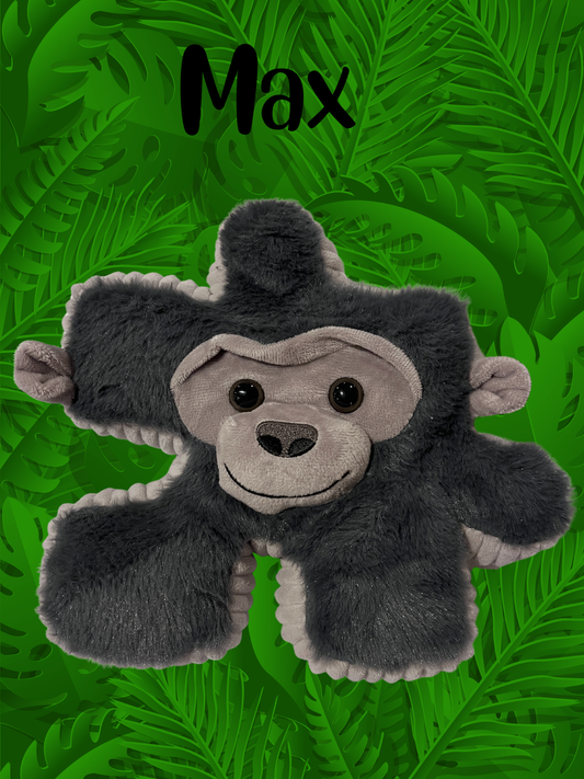 13" Gorilla Pluzzle Plushie - Jungle Collection