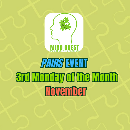 Pairs Speed Puzzling Event - Monument Jigsaw Madness - November 17th, 2025