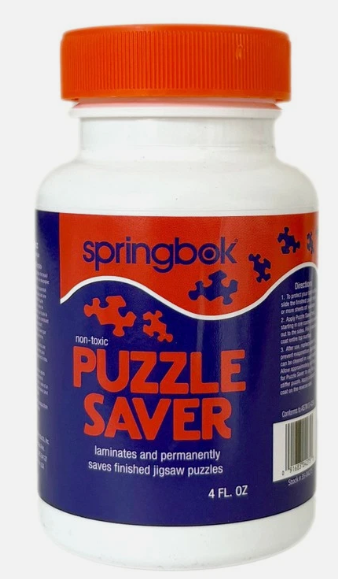 Jigsaw puzzle glue bottle