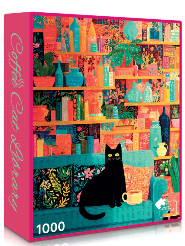 Coffee Cat Library - Final Piece Puzzles
