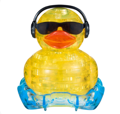 3D Crystal Puzzle - Bathing Ducky - BePuzzled