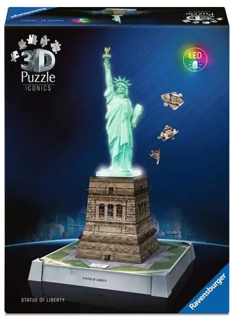 Iconics: Statue of Liberty - with light - 3D - Ravensburger