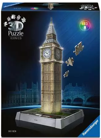 Iconics: Big Ben - with light - 3D - Ravensburger