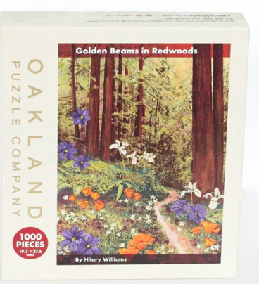 Golden Beams in Redwoods - Oakland Puzzle Co.