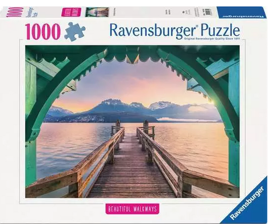 Romantic Footbridge at Lac D'Annecy - Ravensburger