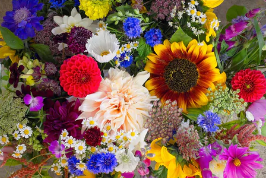 Boxcar Flower Farm Bouquets Puzzle - Oakland Puzzle Co.