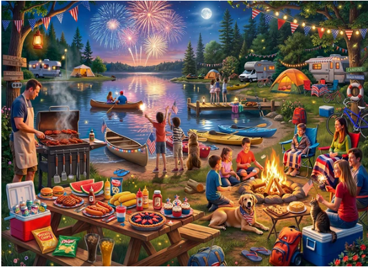 Camping on the 4th - Vermont Christmas Co