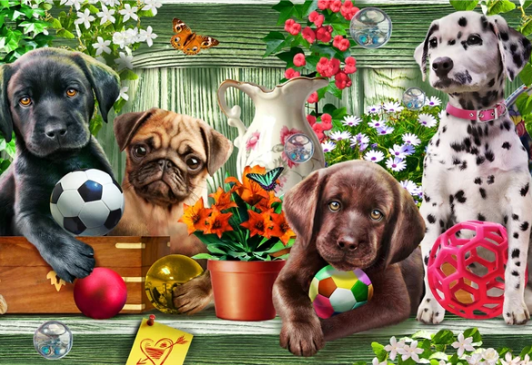 Garden Puppies - Vermont Christmas Co