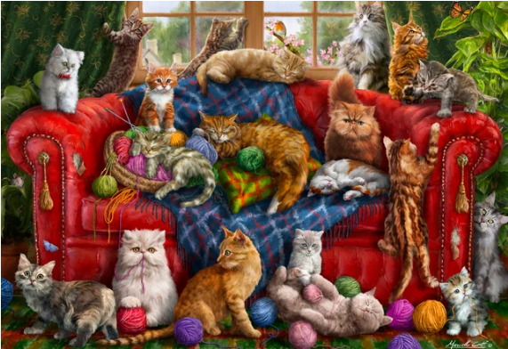 Couch Cats - Vermont Christmas Co