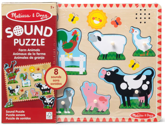 Farm Animals Sound Puzzle - Melissa & Doug