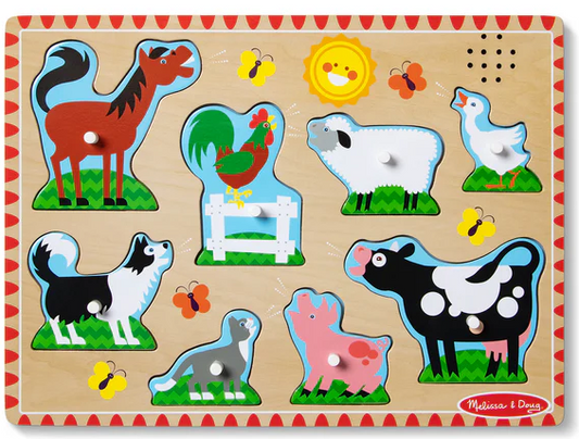 Farm Animals Sound Puzzle - Melissa & Doug