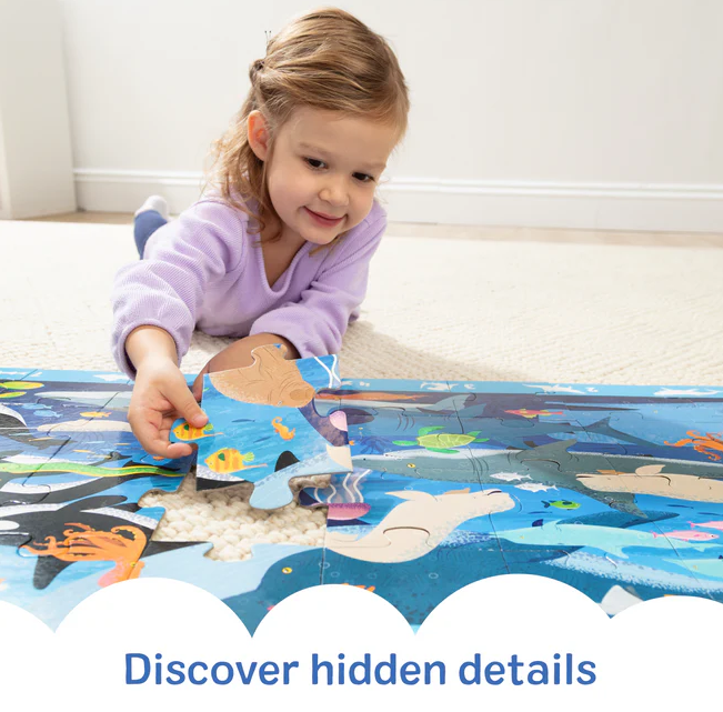 Search and Find Beneath the Waves Floor Puzzle 48 pcs - Melissa & Doug