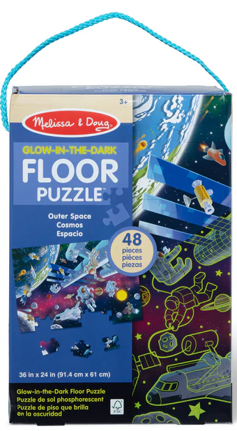 Out Space Flow-in-the-Dark Floor Puzzle - Melissa & Doug