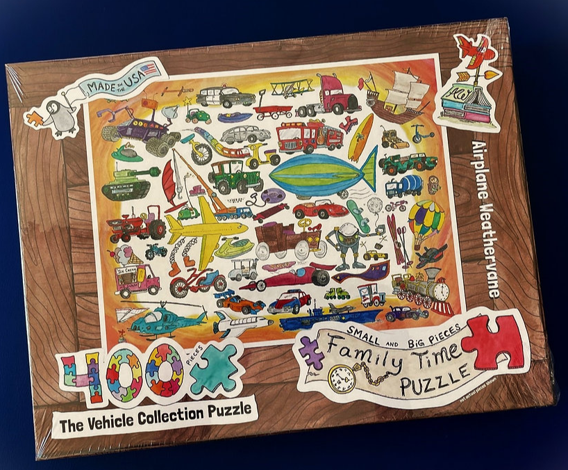 The Vehicle Collection Puzzle - Airplane Weathervane
