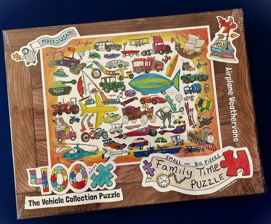The Vehicle Collection Puzzle - Airplane Weathervane
