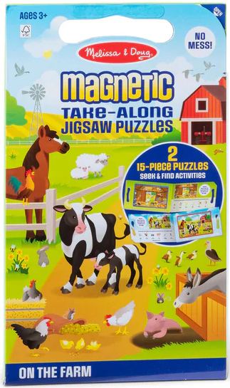Magnetic Take-Along Jigsaw Puzzles - Vehicles - Melissa & Doug