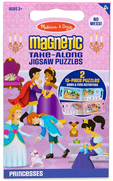 Magnetic Take-Along Jigsaw Puzzles - Princesses - Melissa & Doug