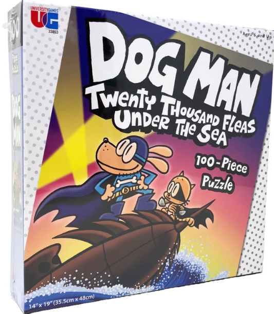 Dog Man - Twenty Thousand Fleas Under the Sea Puzzle - 100 pcs - University Games