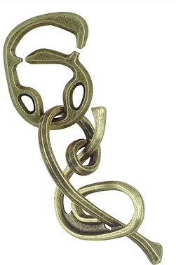 Hanayama Cast Metal Puzzles - Enigma - University Games