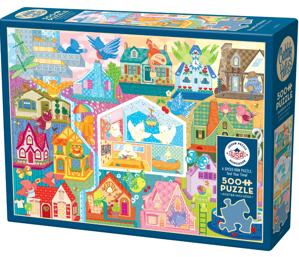 Rainbow Birdies - Cobble Hill Puzzle
