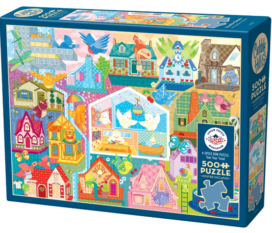 Rainbow Birdies - Cobble Hill Puzzle