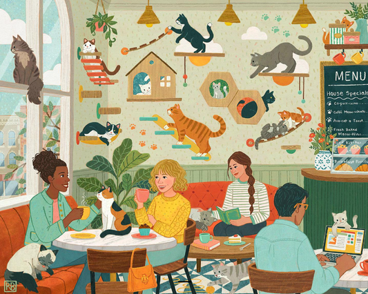 Cat Cafe - Boardwalk - 500  pieces