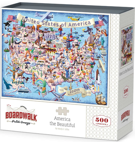 America the Beautiful - Boardwalk - 500  pieces