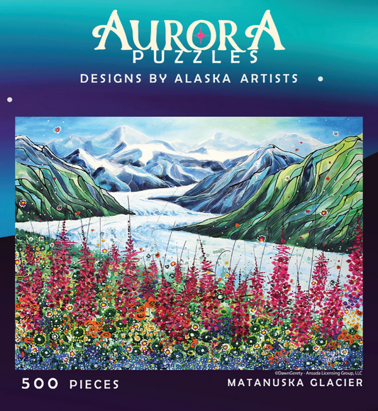 Matanuska Glacier - 500 Pieces - Aurora Puzzles