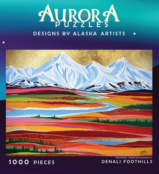 Denali Foothills - 1000 Pieces - Aurora Puzzles
