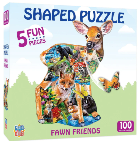 Fawn Friends - Shaped Puzzle - 100 pieces - MasterPieces