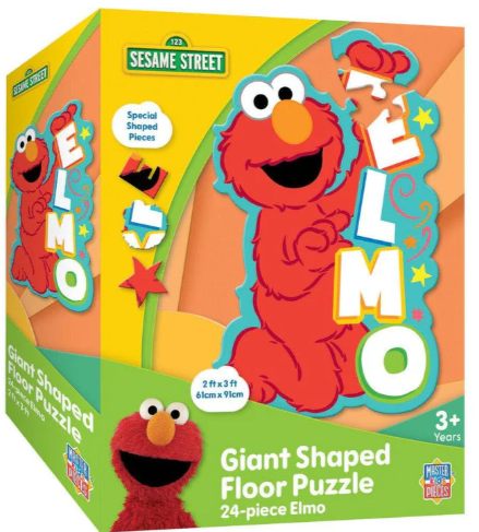 Sesame Street - Elmo 24 Piece Shaped Floor Puzzle - MasterPieces