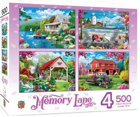Memory Lane - 4 Pack - 500 Piece Puzzles - MasterPieces