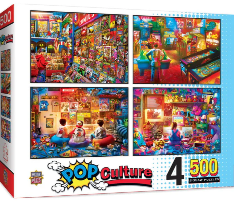 Pop Culture - 4 Pack - 500 Piece Puzzles - MasterPieces