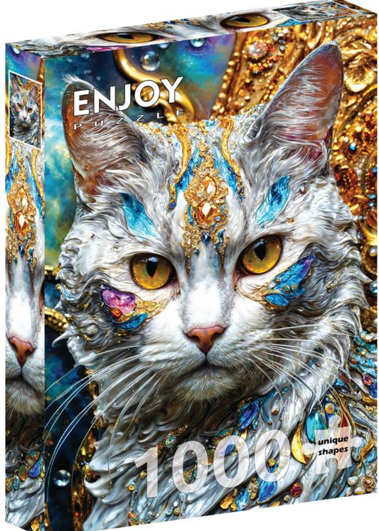 Jeweled Cat - Enjoy Puzzles