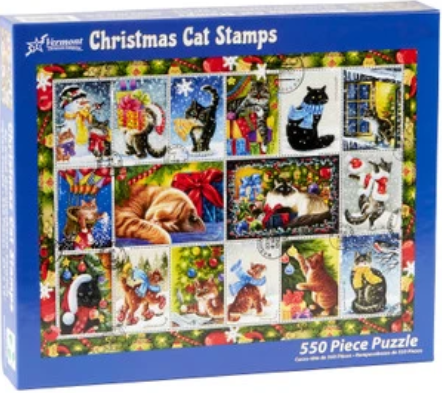 Christmas Cat Stamps - Vermont Christmas Co