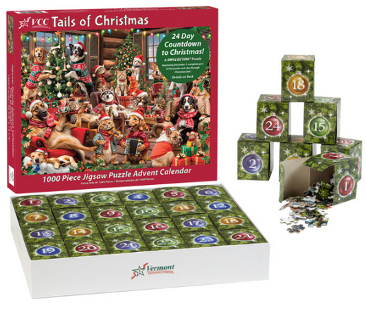 Tails of Christmas Puzzle Advent Calendar - Vermont Christmas Co