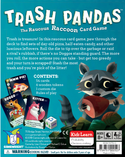 Trash Raccoon Card Game - Gamewright