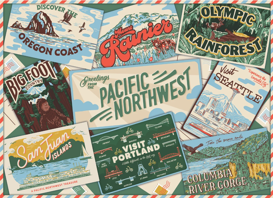 Pacific Northwest Postcards - Whimsigo