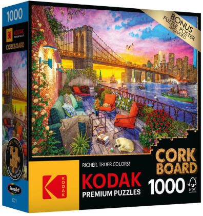 Kodak Cork - Manhattan Balcony Sunset -  RoseArt