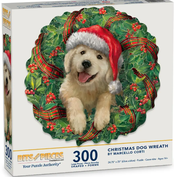 Christmas Dog Wreath - Bits and Pieces