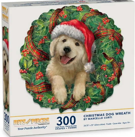 Christmas Dog Wreath - Bits and Pieces
