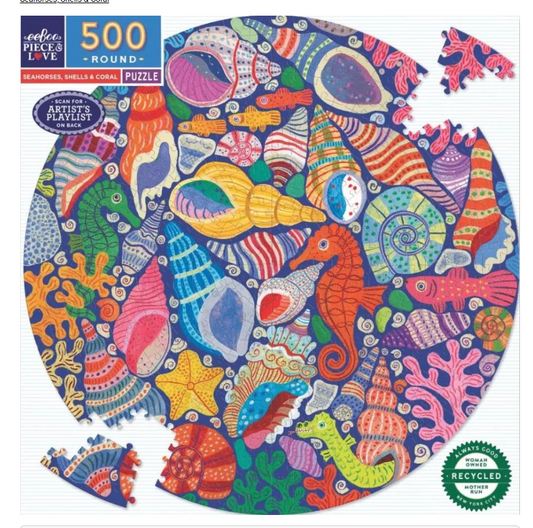 Seahorses, Shells & Coral - Eeboo