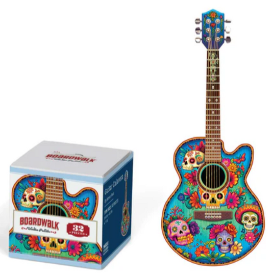Guitar Calavera - Boardwalk - Wooden - Fun Size