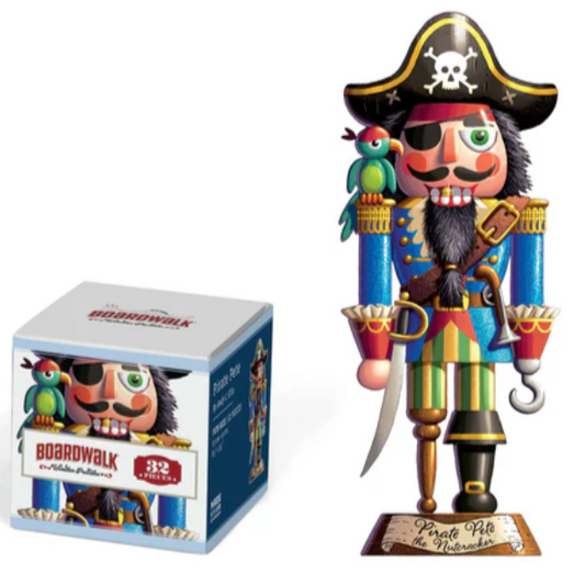 Pirate Pete Nutcracker - Boardwalk - Wooden - Fun Size