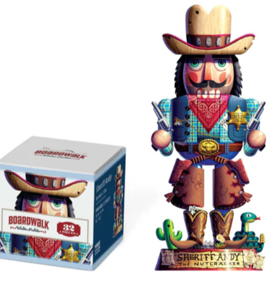 Sheriff Andy Nutcracker - Boardwalk - Wooden - Fun Size